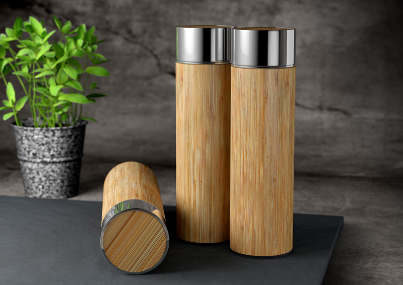 Bamboo water bottles in Sri Lanka too..