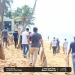 Beach clean up program by Kelaniya Zeroplastic (Wellawatte beach, Colombo).