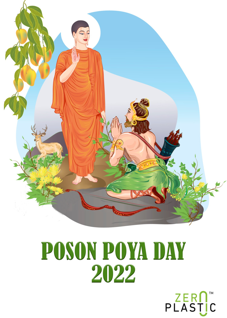 Significance of Poson poya engaged with eco-friendliness.